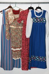Four Vintage Women's Dresses