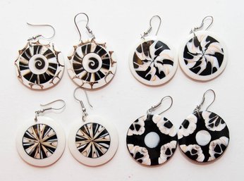 Acrylic Eye Shell Earrings