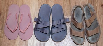 Womens Chaco (8) NAOT (39) And Pink Flips (8)