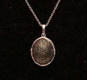 Marcasite Sterling Silver Pendant Necklace