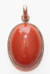 Carnelian Sterling Silver Pendant