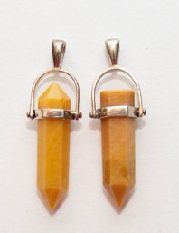 Yellow Agate Pendants