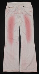 Womens Size 28 Diesel White/Pink Wash Pants