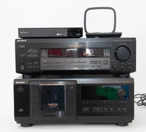 Sony Stereo System. AM/FM Receiver And CD Player