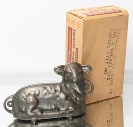 Griswold Lamb Cake Mold With Original Box