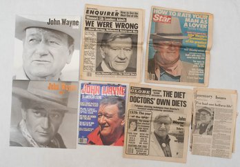 John Wayne Memorabilia Calendars And Newspapers