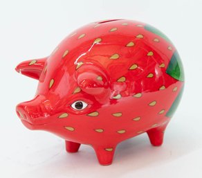 2002 Anna Creation Strawberry Piggy Bank