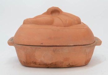 Invento Terracotta Turkey Roasting Pot Made In Italy