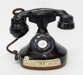 1979 Beam's 1928 French Phone Ceramic Whiskey Decanter (empty)