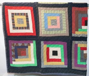 Vintage Handmade Cabin Quilt