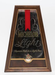 Vintage Michelob Light Advertising Bar Mirror