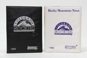 1990s Colorado Rockies Books Of Trading Cards And Ticket Stubs
