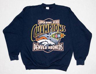 1998 Denver Broncos Super Bowl Champions Sweatshirt Size Large