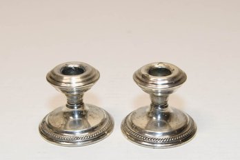2.5' Sterling Weighted Candleholders