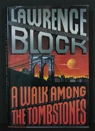 1992 Signed First Edition ' A Walk Among Tombstones' By Lawrence Block Hardcover Book