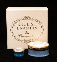 English Enamels By Crummles Boxes Enameled On Copper