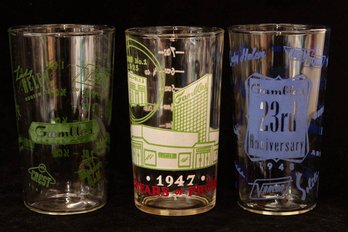 5' Vintage Gambles Department Store Barware Measuring Glasses