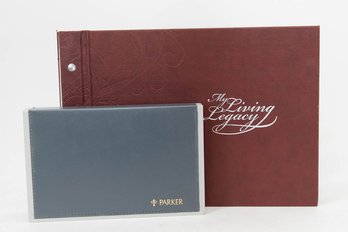 The Living Legacy Genealogy Documentation Book And Parker Calligraphy Set