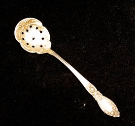 Sterling Silver Pierced Olive Spoon 11.58g