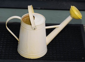 Small Metal Yellow Watering Can