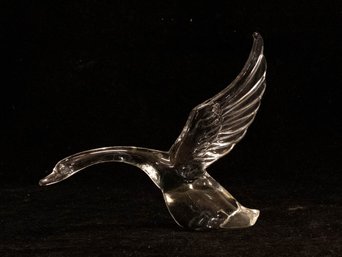 Heisey Glass Wings Up Flying Goose