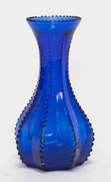 5' Indiana Glass Cobalt Blue Bud Vase