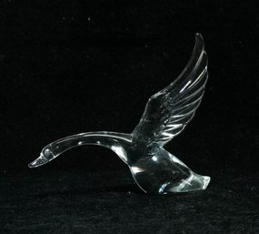 Heisey Glass Wings Up Goose