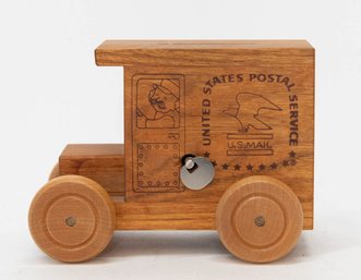 Toystalgia Wooden Postal Service Musical Coin Bank