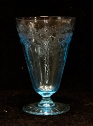 Fostoria Versailles Blue Ice Tea Glass
