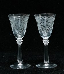 Cambridge Roselyn Cordial Glasses (2)