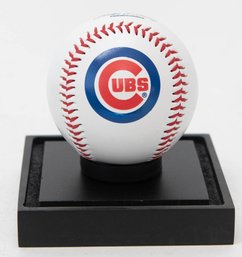 Chicago Cubs Rawlings Baseball In Case