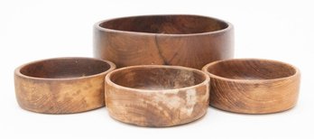 Wood Salad Bowl Set