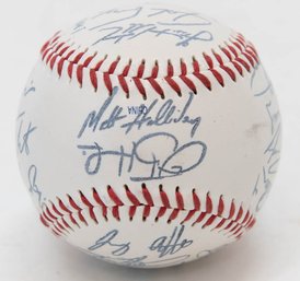 2007 Colorado Rockies Signed Baseball Includes Matt Holliday And Kazoo Matsui