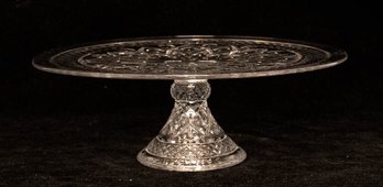 Imperial Glass Cape Cod Round Pedestal Cake Plate