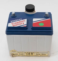 1978 Jim Beam Delco Freedom Battery Ceramic Whiskey Decanter (empty)