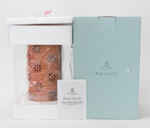 PartyLite Terra Blossom Pillar Lantern New In Box