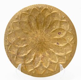 Tibetan Brass Etched Wall Plate