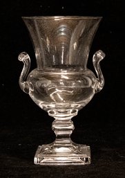 Duncan Miller Glass Grecian Urn Vase
