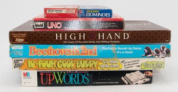 Lot Of Games Includes UNO Up Words And Dragon Dominoes