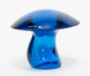 1970s Viking Glass Bluenique  Mushroom