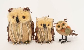 Autumn Woodland Owls