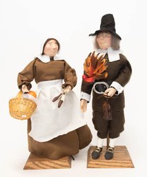 1987 Plymouth Plantation Pilgrim Character Dolls Possibly Byers'