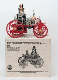 1970s Jim Beam 1867 Mississippi Fire Engine No. 313 Decanter In Original Box (empty)