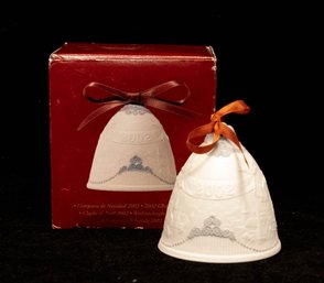 2002 Lladro Christmas Bell In Box