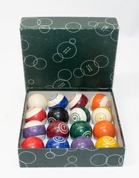 Vintage Aramith Belgium Billard Balls Complete Set In Box