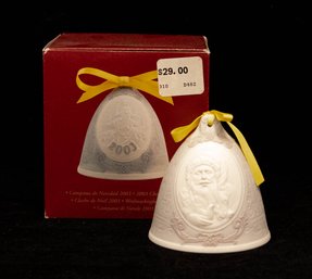 2003 Lladro Christmas Bell In Box