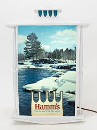 Vintage Hamm's From The Land Of Sky Blue Waters Beer Lighted Bar Sign