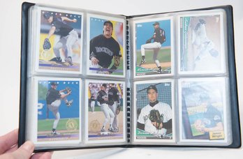 1990s Colorado Rockies Upper Deck And Topps Trading Cards In Binder