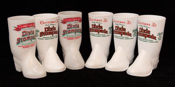 Christmas At Dolly Parton's Dixie Stampede Plastic Boot Cups (6)