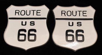 2015 Route 66 Sign Serving Plates